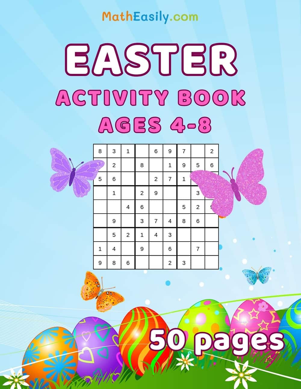 Printable Easter math workbook PDF.