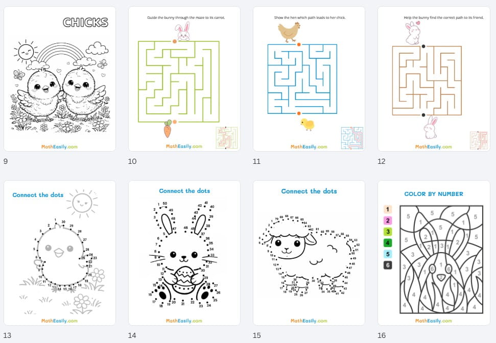 Printable Easter activity for preschool. Easter activity printables. printable Easter Activity Books PDF. Printable activity Easter day for kids. printable Easter Activity Books PDF. Easter math activity. printable Easter activity pack PDF. Easter activity for kindergarten. Easter activity pages. activity ideas for Easter day. 