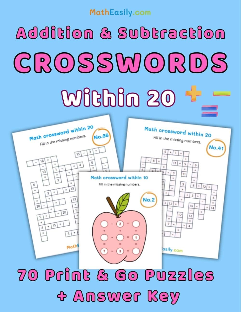Printable math for kids.