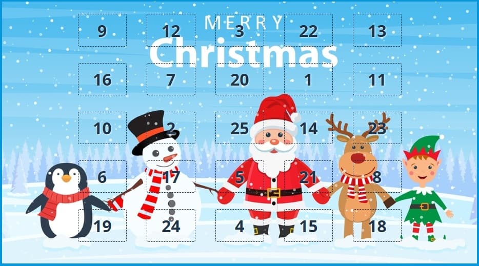 free online Christmas Countdown calendar. free online Advent calendar for kids. Christmas Countdown Online. Christmas Advent Calendar.