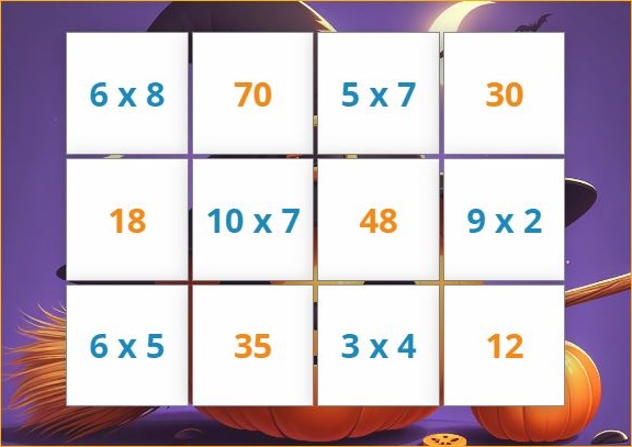 Multiplication learning online games for kids. Interactive multiplication games free.
