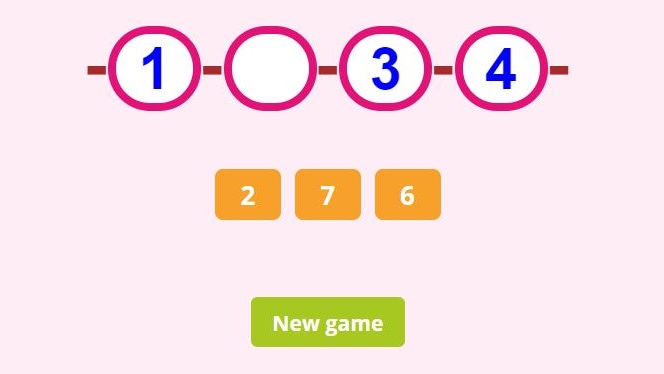 Missing numbers for Kindergarten. 
find the missing number game for kids. missing numbers 1 to 20. missing number games for kindergarten. missing number interactive game.