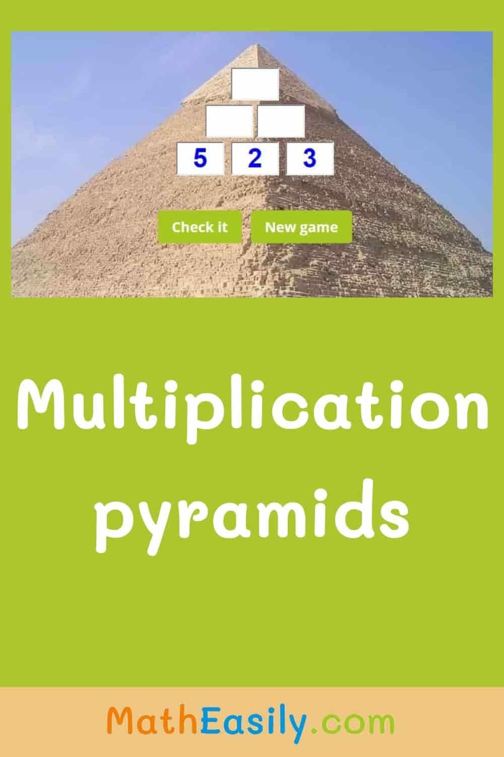 Online multiplication pyramid games. multiplication pyramid activity.