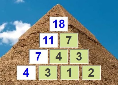 How to play subtraction pyramid game online. Subtraction pyramids to 100. Subtraction wall. Subtraction pyramid puzzle.
