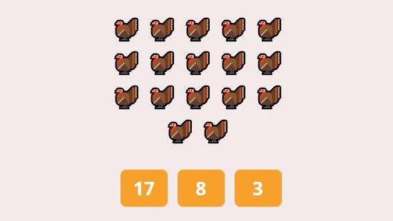 free Thanksgiving math activities. Thanksgiving interactive math games.
