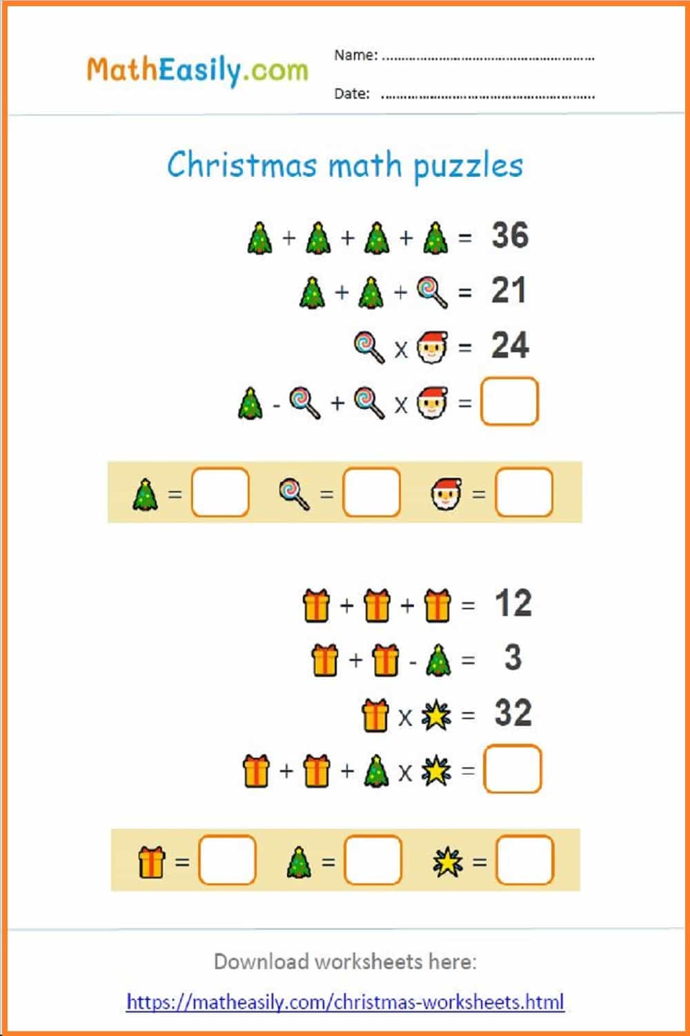 Printable maths games for kids. Free math games printable