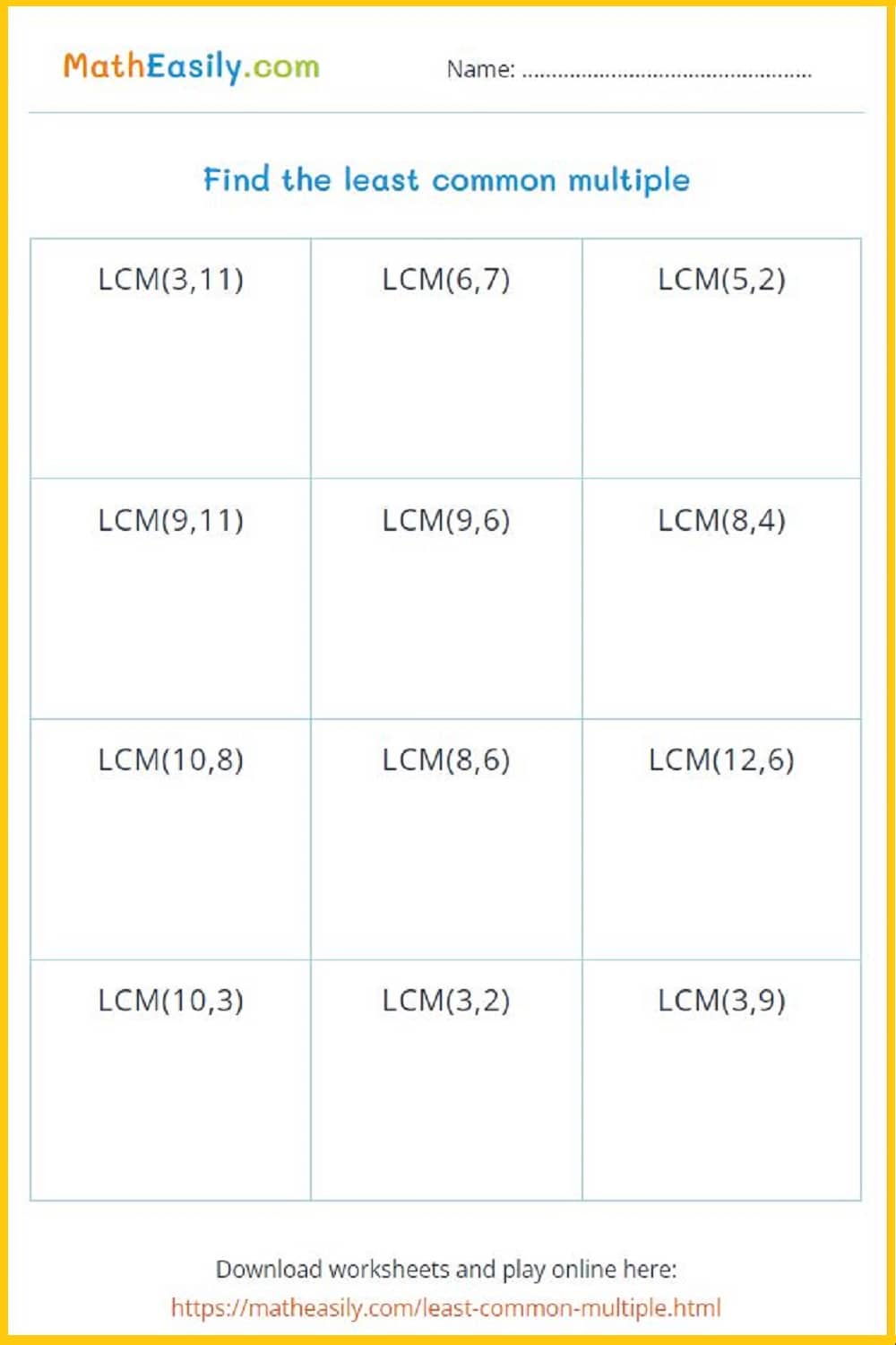 free printable math worksheets for grade 5