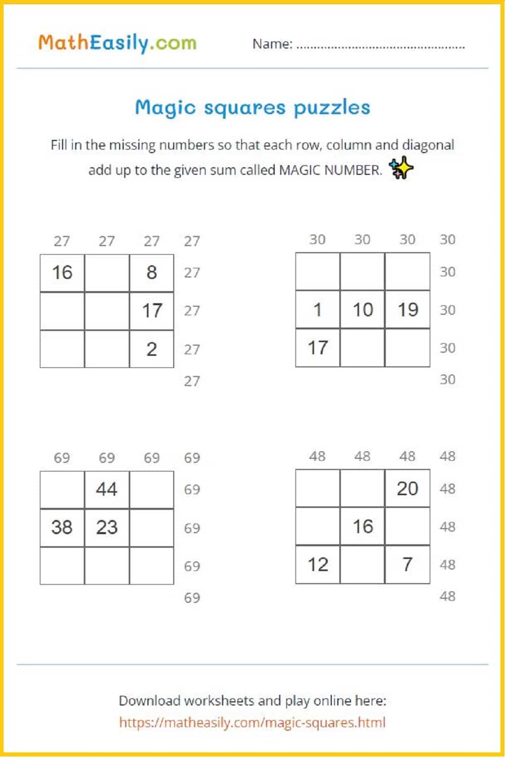4th grade math games printable. Math problems for 4th graders. 
Free printable math games for grade 4.
