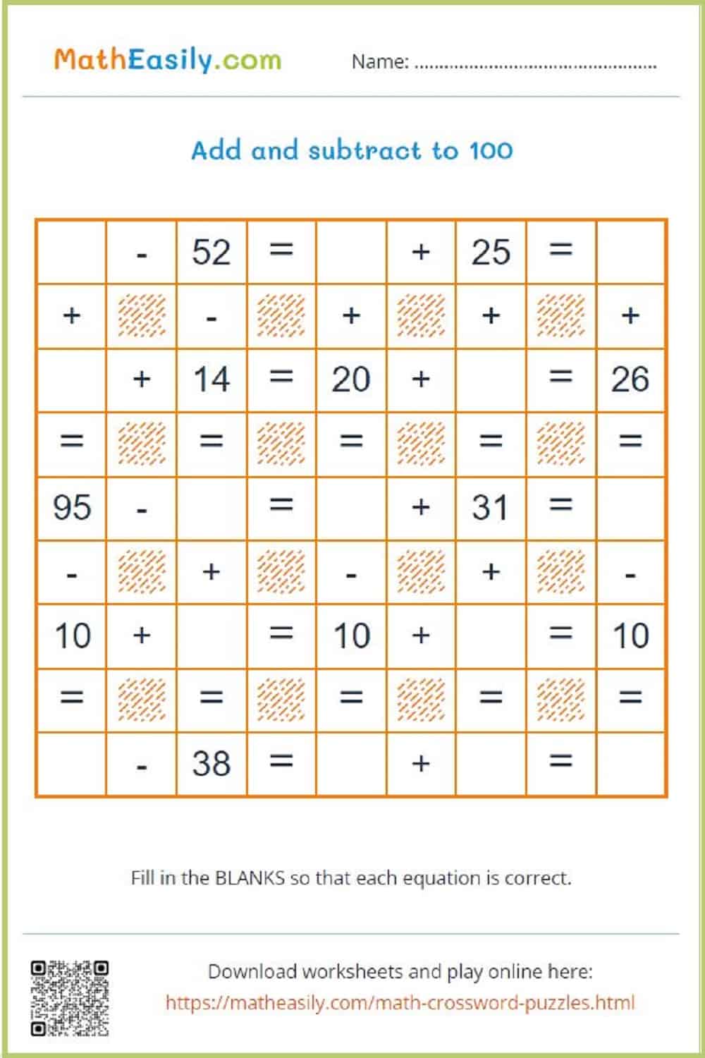 Free daily math practice PDF.