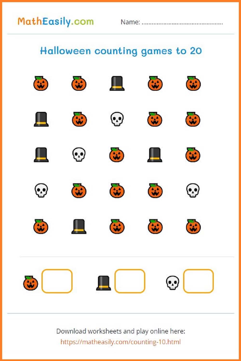 printable games halloween math.