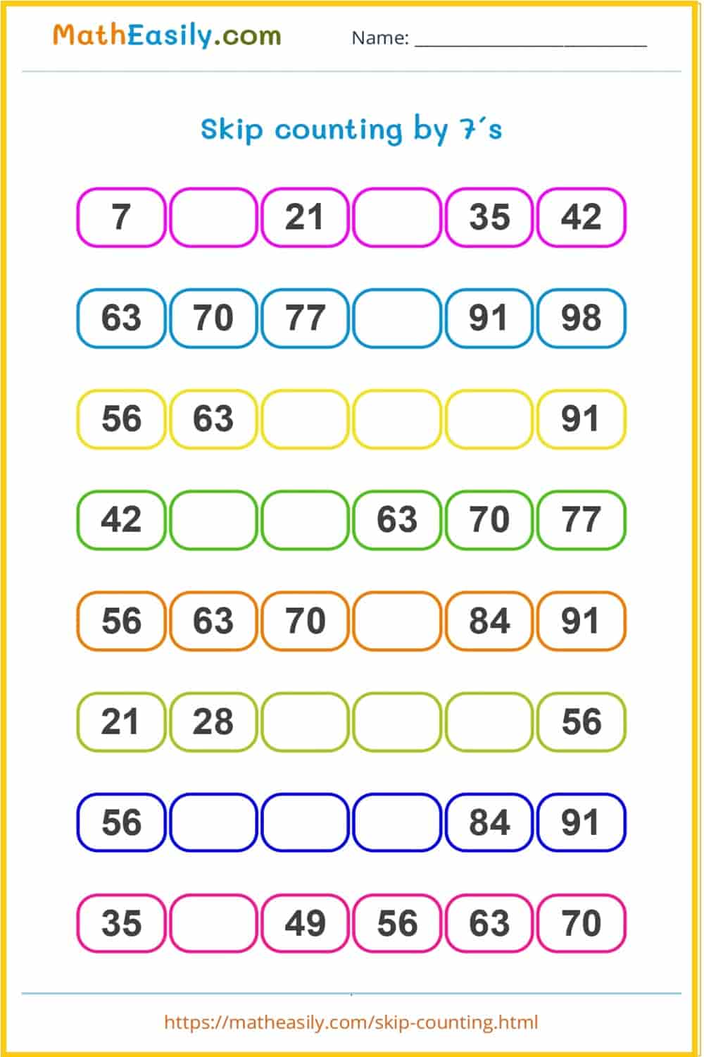 Free printable grade 5 math facts PDF.