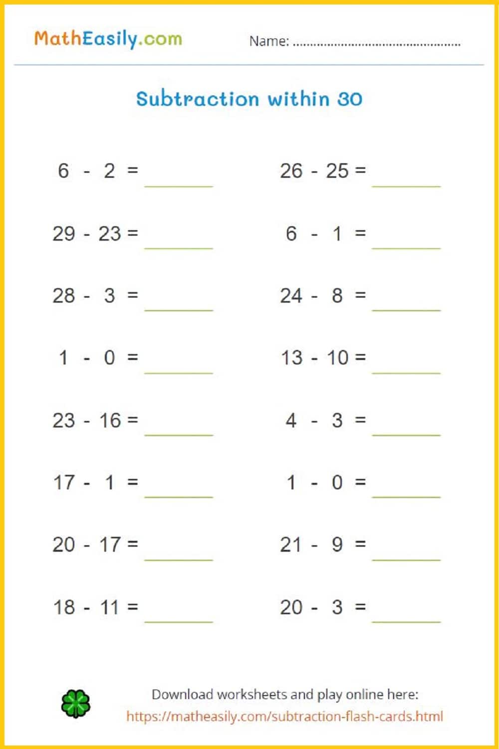 math for kids pdf. Free printable math sheets PDF.
