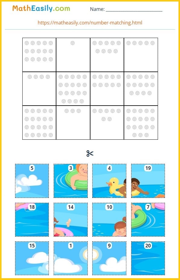 Free printable math pages PDF